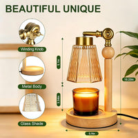 Candle Warmer Lamp with Timer,Birthday Gifts for Women Home Decor