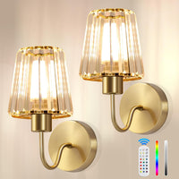 Wireless Sconces Wall Decor Set of 2 for Room Easy to Install