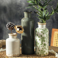 Vintage Vase Set of 3, Ceramic Vintage Flower Vases, Chinoiserie Decorative Home Decor Retro